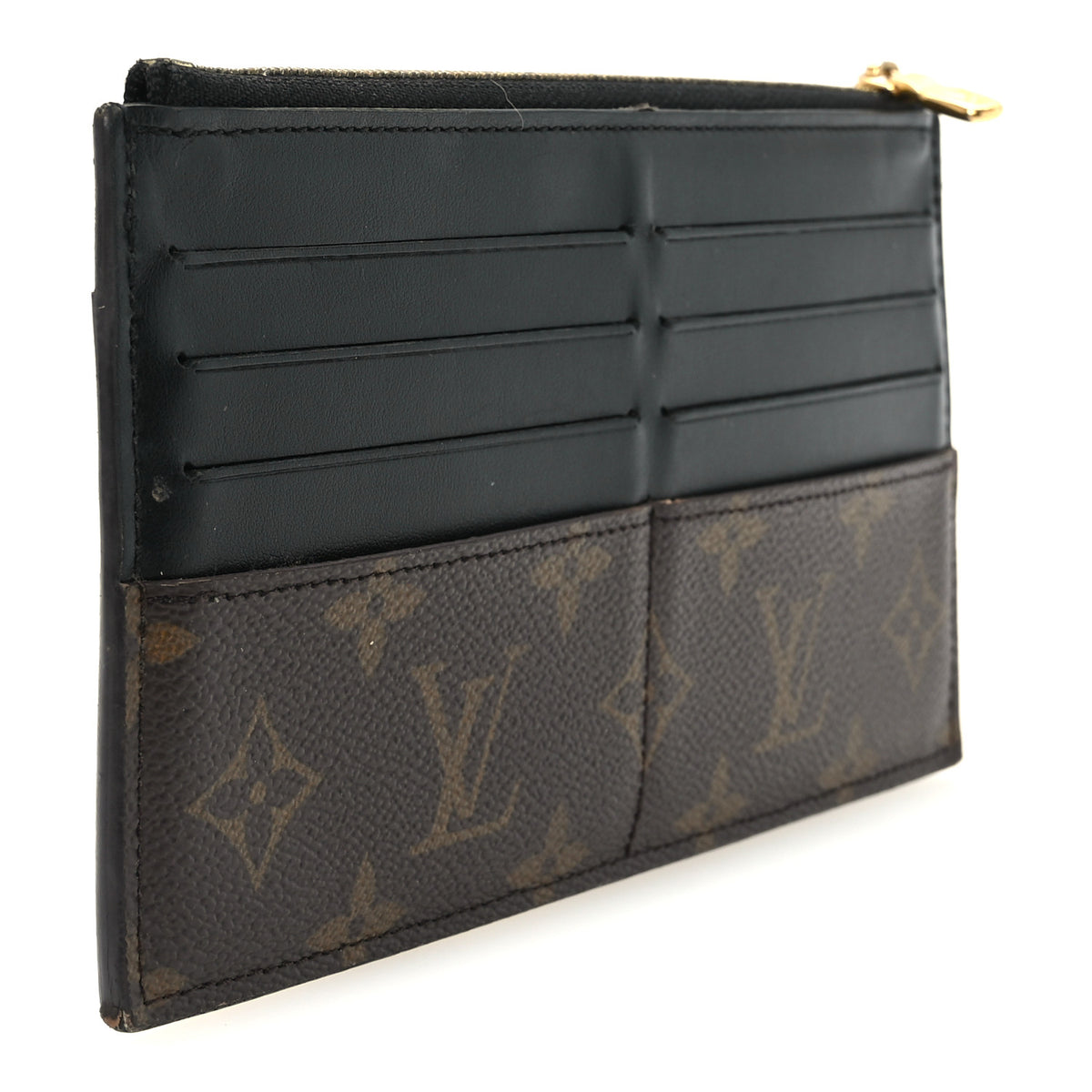Monogram Slim Purse Black