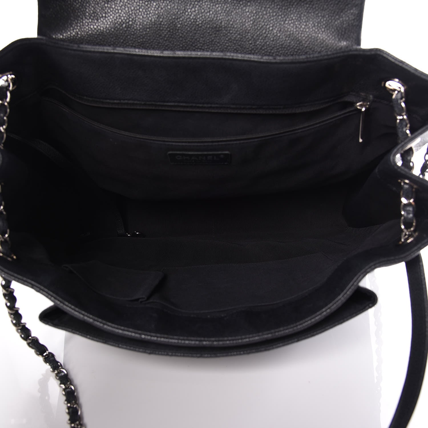 Chanel Caviar Quilted Flap Tote Dark Grey 5 of 13