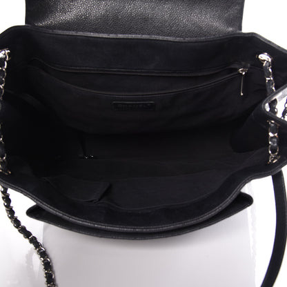 Chanel Caviar Quilted Flap Tote Dark Grey 5 of 13