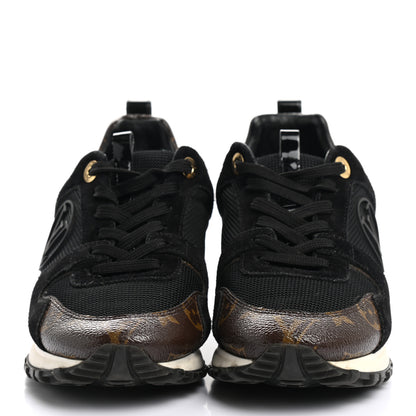 Louis Vuitton Suede Monogram Run Away Sneakers 36 Black 4 of 9