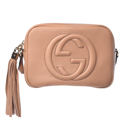 Gucci Pebbled Calfskin Small Soho Disco Bag Rose Beige 1 of 7