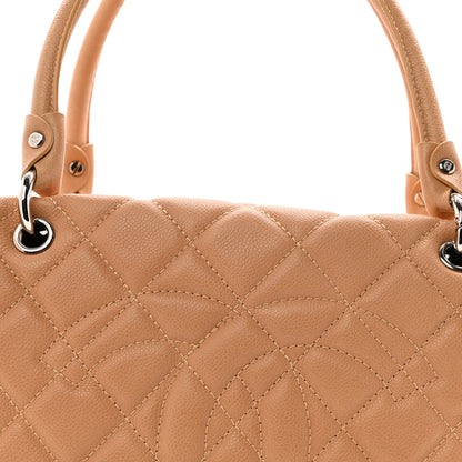 Chanel Caviar Quilted Timeless Bowler Beige 8 of 15