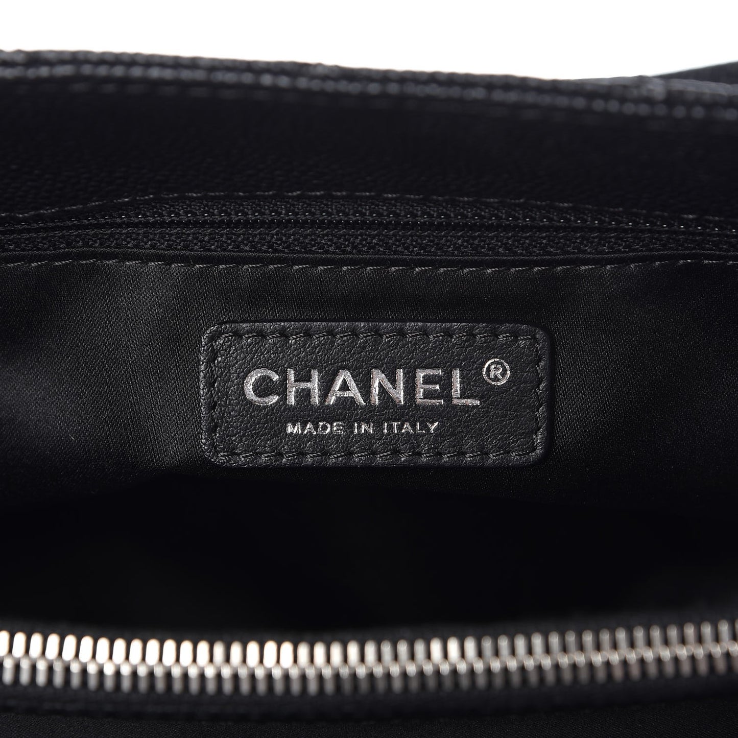 Caviar Quilted Grand Shopping Tote GST Black