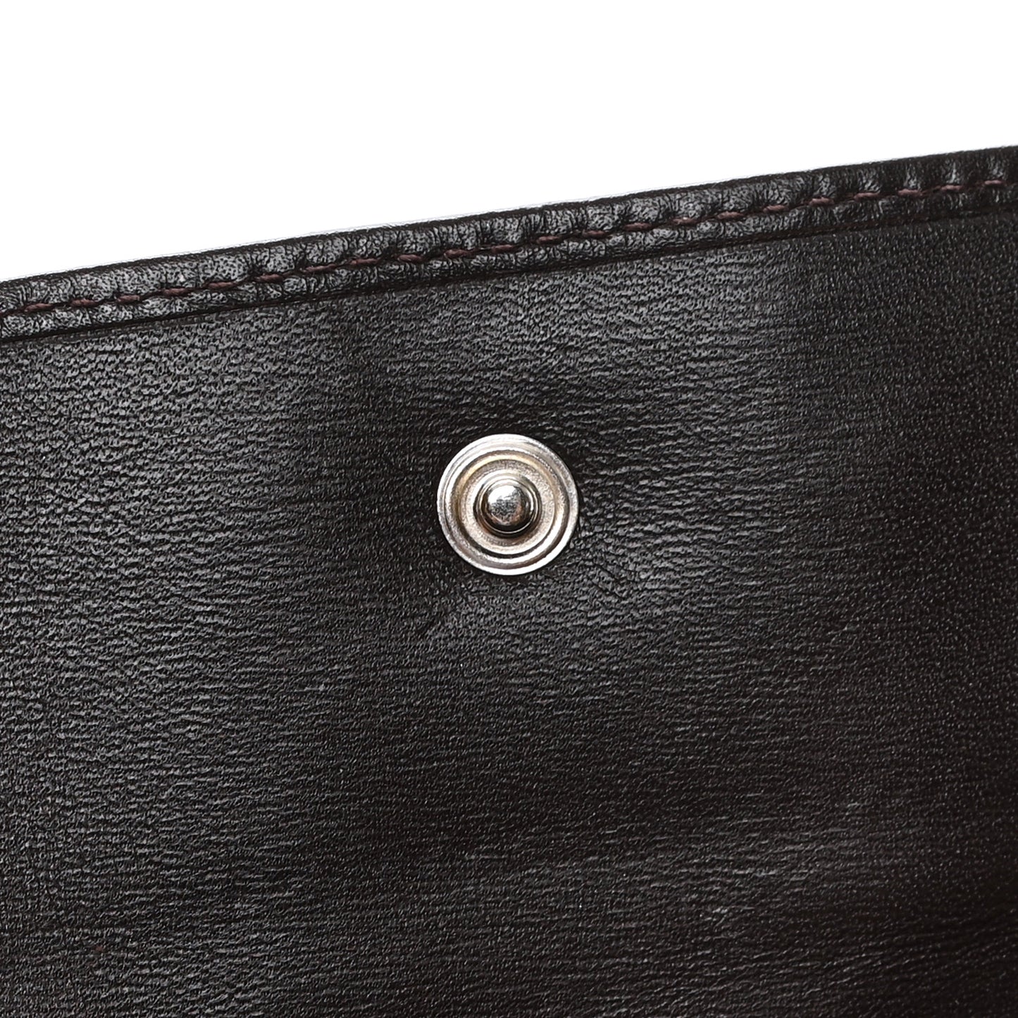 GG Plus Monogram Icon Bar Continental Flap Wallet Dark Brown