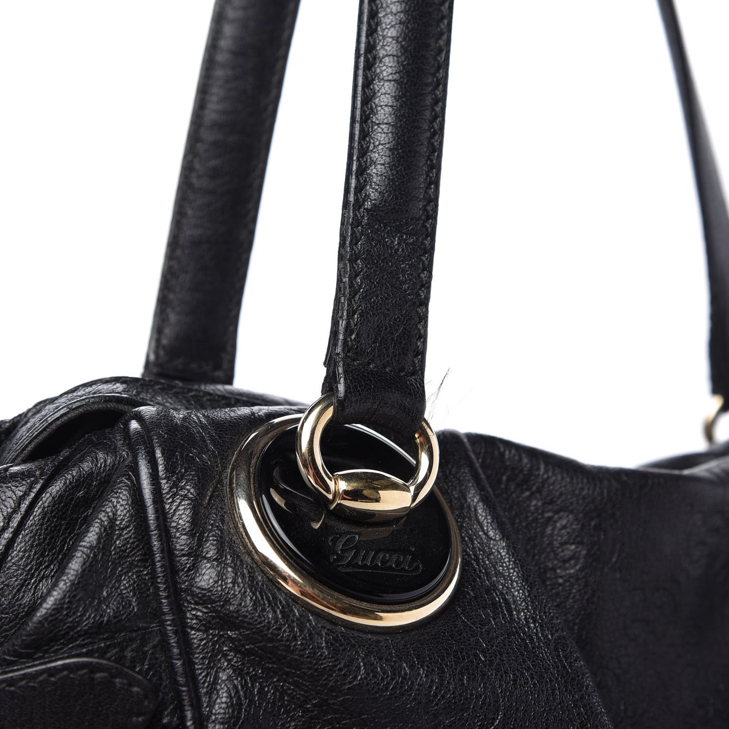 Guccissima Large Full Moon Tote Black