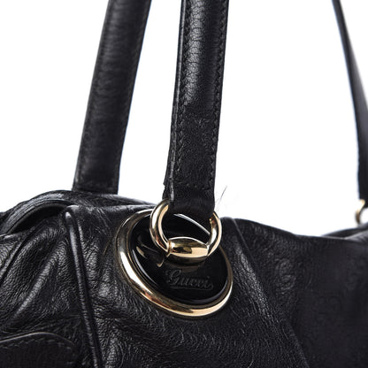 Gucci Guccissima Large Full Moon Tote Black 17 of 20
