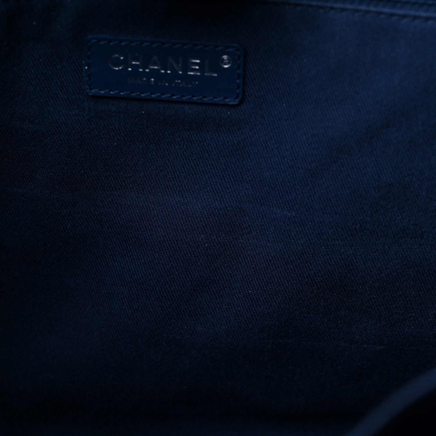 Chanel Mixed Fibers Calfskin Medium Deauville Tote Blue 11 of 11