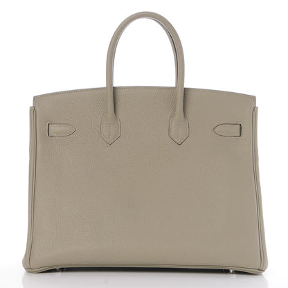 Hermes Taurillon Clemence Birkin 35 Sauge 4 of 32