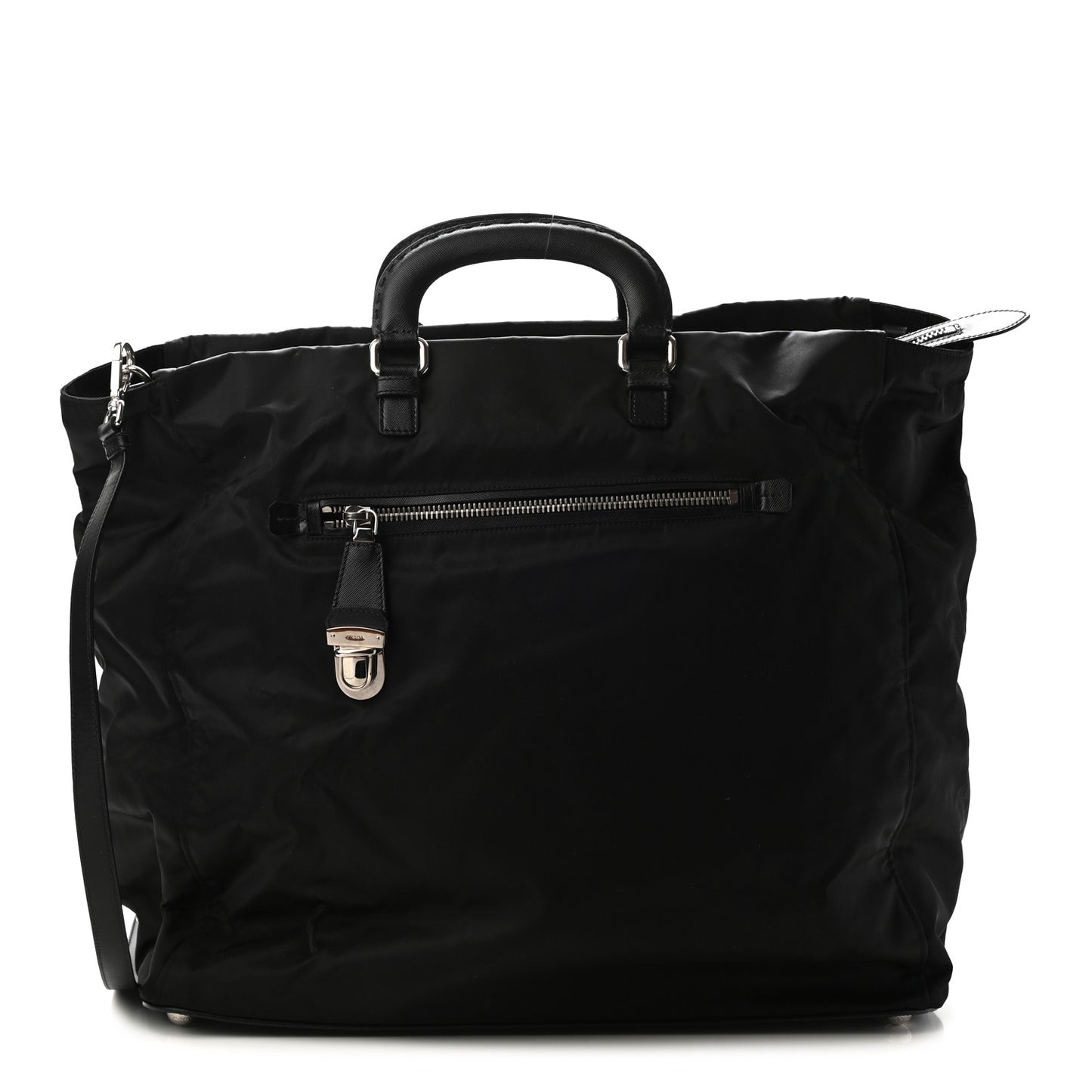 Tessuto Nylon Saffiano Weekender Black