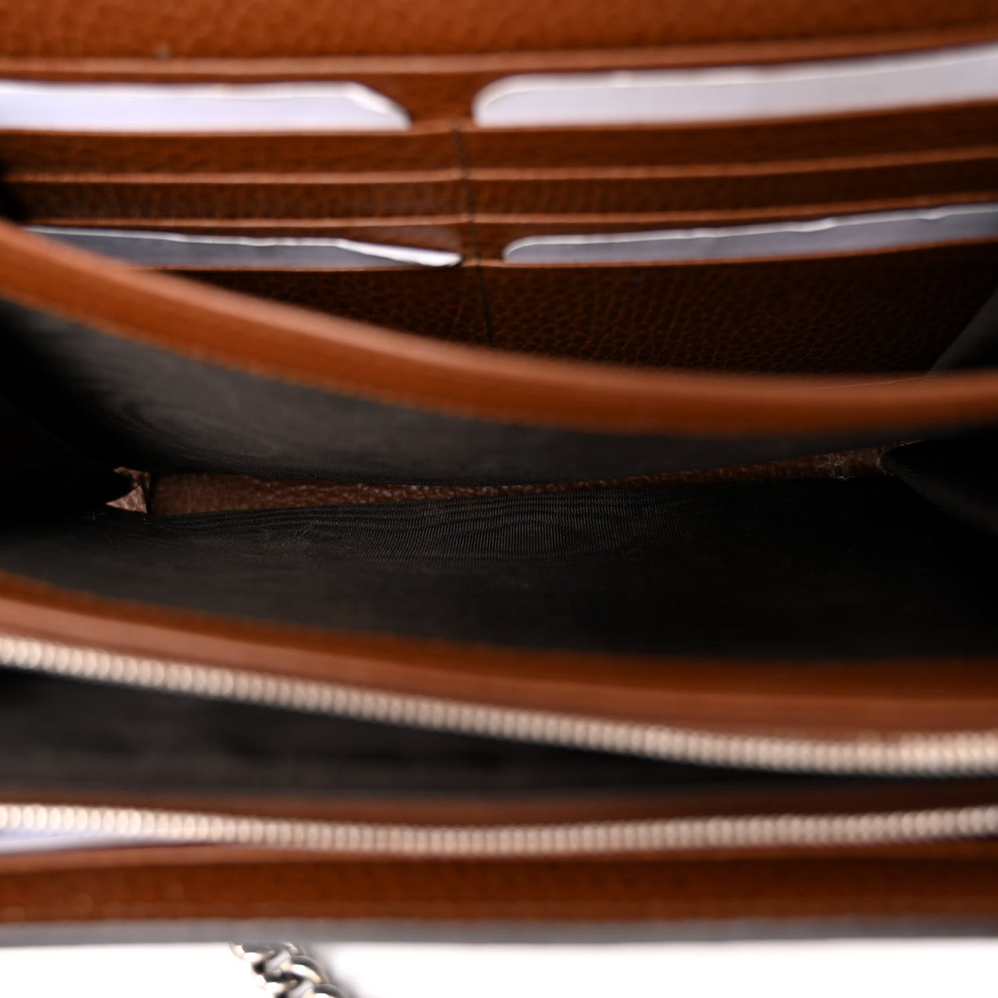 New Denim GG Monogram Dollar Calfskin Enamel Mini Dionysus Chain Wallet Blue Tea Cuir Epilog Electric Blue