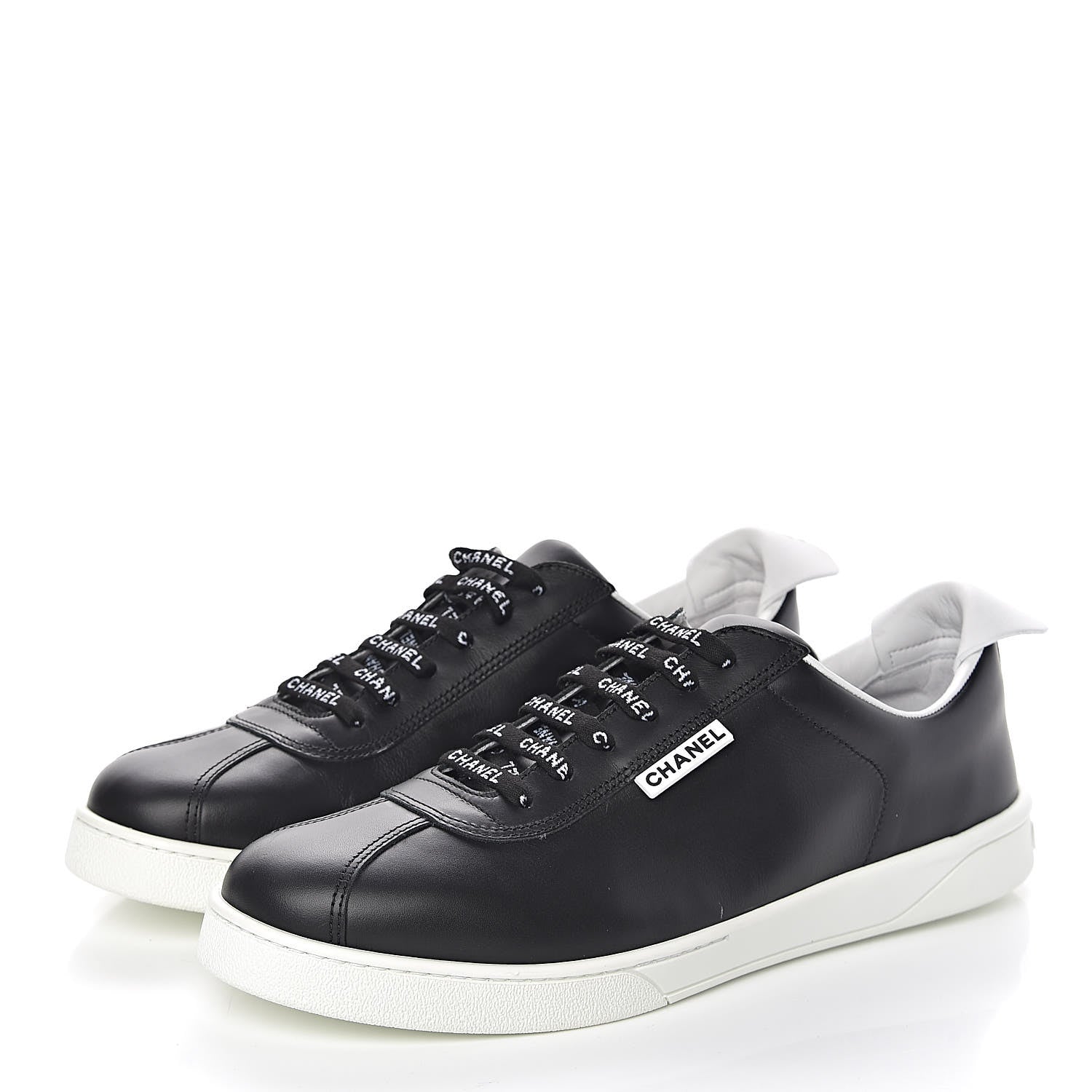 Chanel Calfskin Mens Sneakers 45 Black 3 of 11