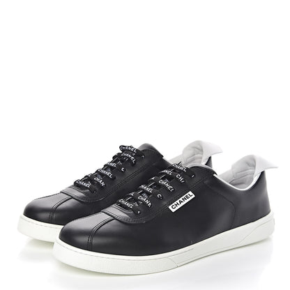 Chanel Calfskin Mens Sneakers 45 Black 3 of 11