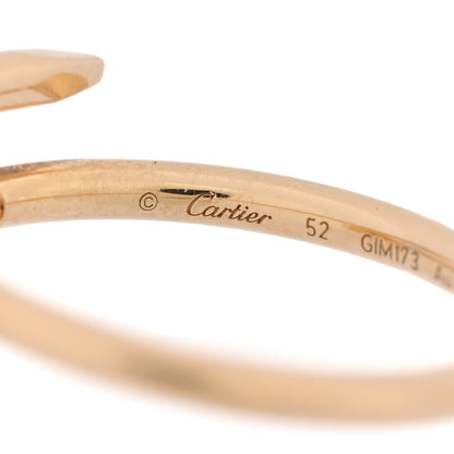 Cartier 18K Yellow Gold Small Juste Un Clou Ring 52 6 4 of 5