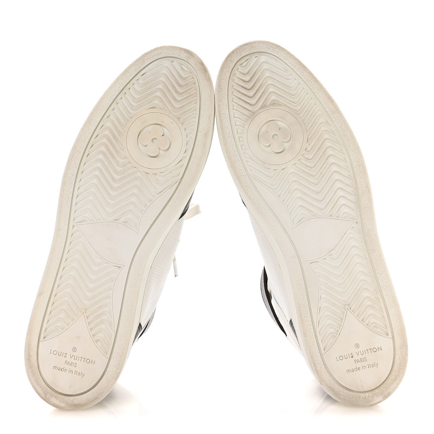 Louis Vuitton Grained Calfskin Monogram Boombox Sneaker Boots 39 White 6 of 8