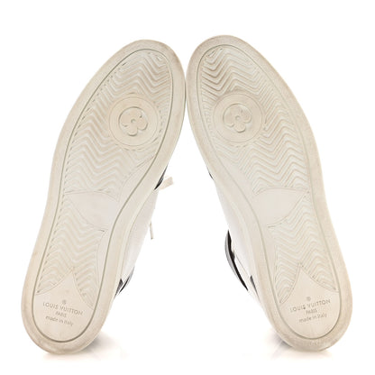 Louis Vuitton Grained Calfskin Monogram Boombox Sneaker Boots 39 White 6 of 8
