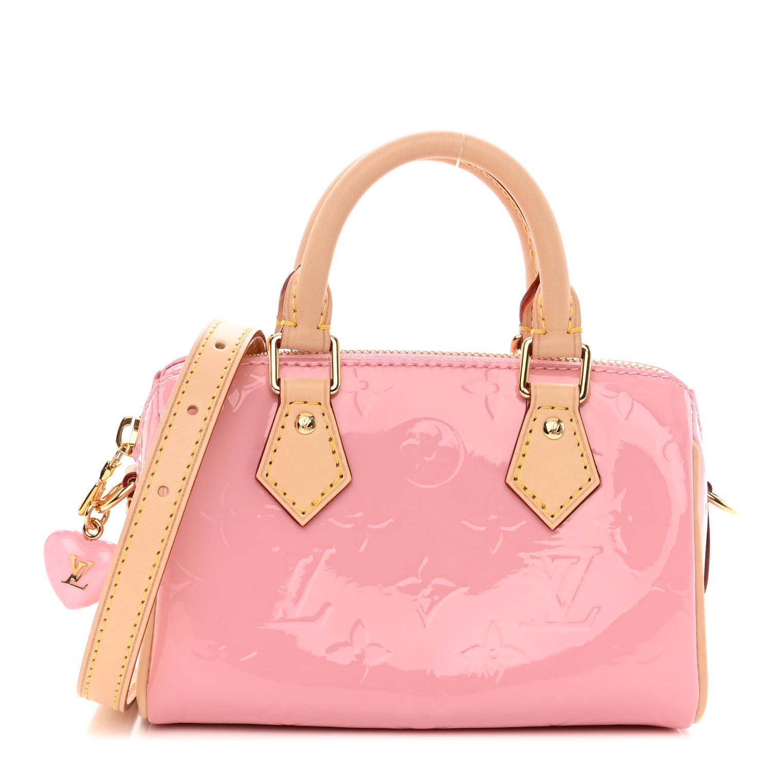 Louis Vuitton Vernis Monogram Nano Speedy Mochi Pink 1 of 9