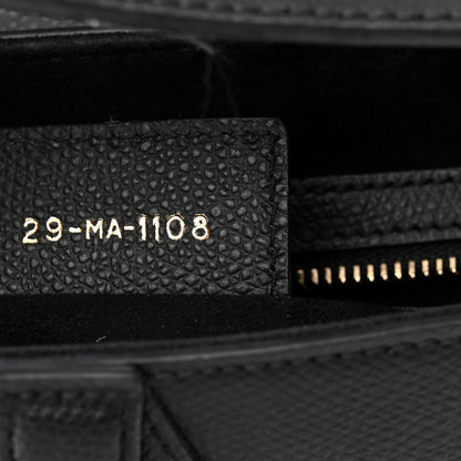 Christian Dior Grained Calfskin Saddle Bag Black 7 of 14