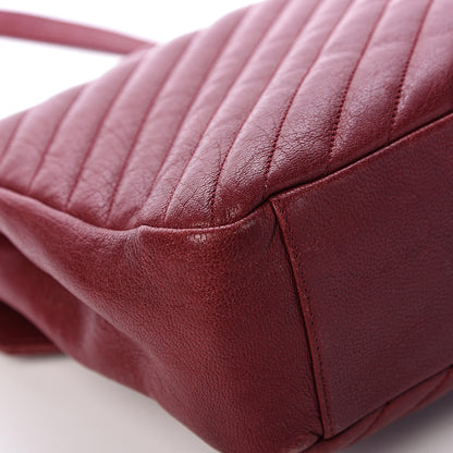 Saint Laurent Sheepskin Matelasse Chevron Large College Monogram Satchel Oxblood 11 of 18