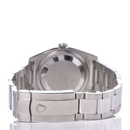Rolex Stainless Steel 18K White Gold Diamond 36mm Oyster Perpetual Datejust Watch Pink Flowers 116244 4 of 7