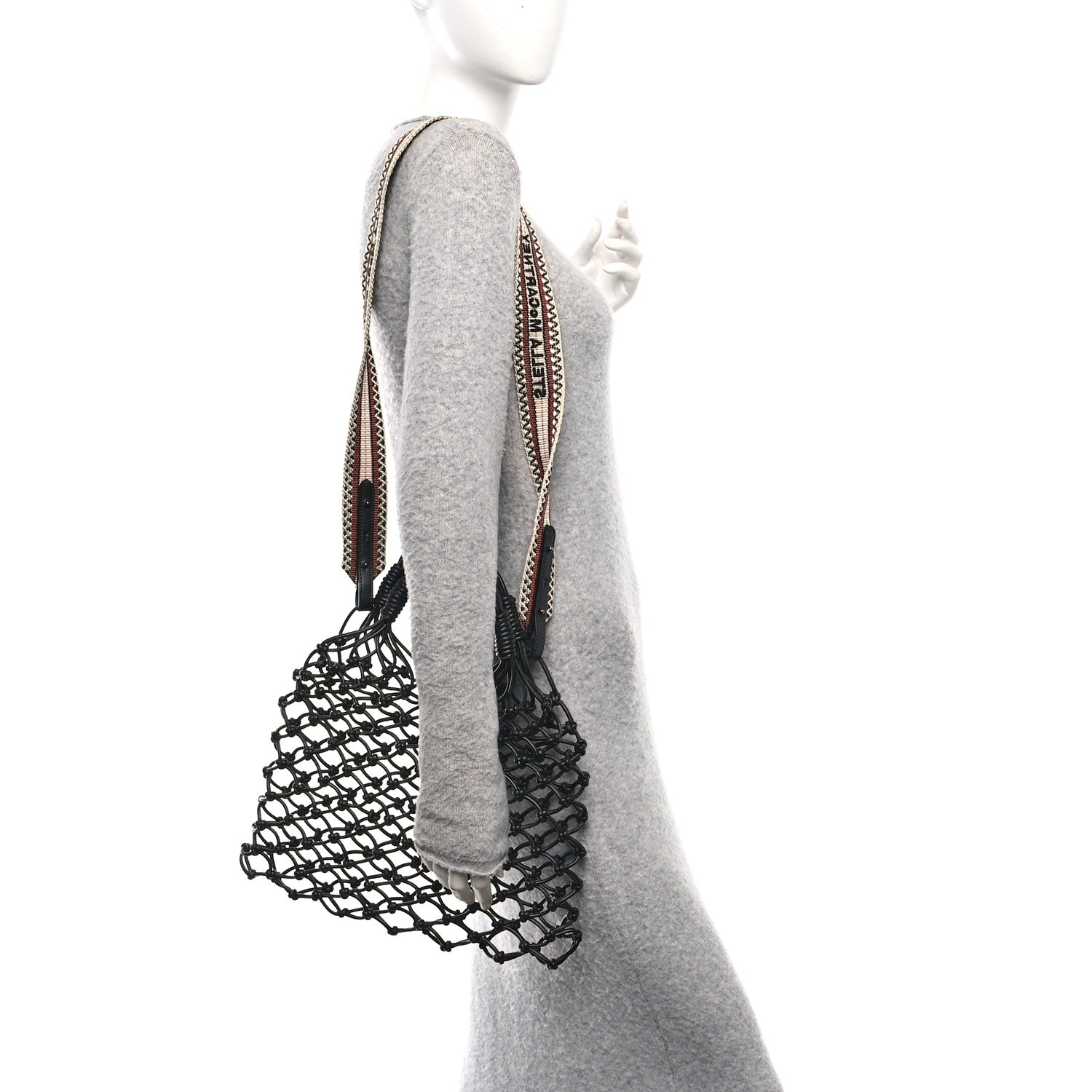 Stella McCartney Alter Nappa Knotted Structure Tote Black 2 of 8