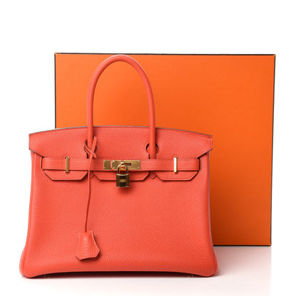 Hermes Togo Birkin 30 Capucine 34 of 34