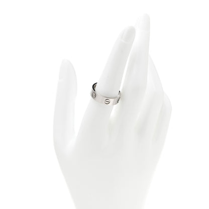 Cartier 18K White Gold 5.5mm LOVE Ring 56 7.5 2 of 5