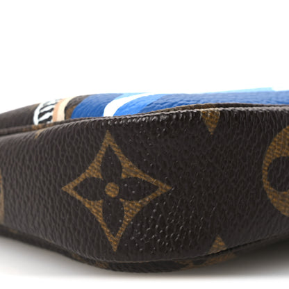 Louis Vuitton Monogram 2019 Christmas Animation Mini Venice Pochette Accessories Blue 9 of 10