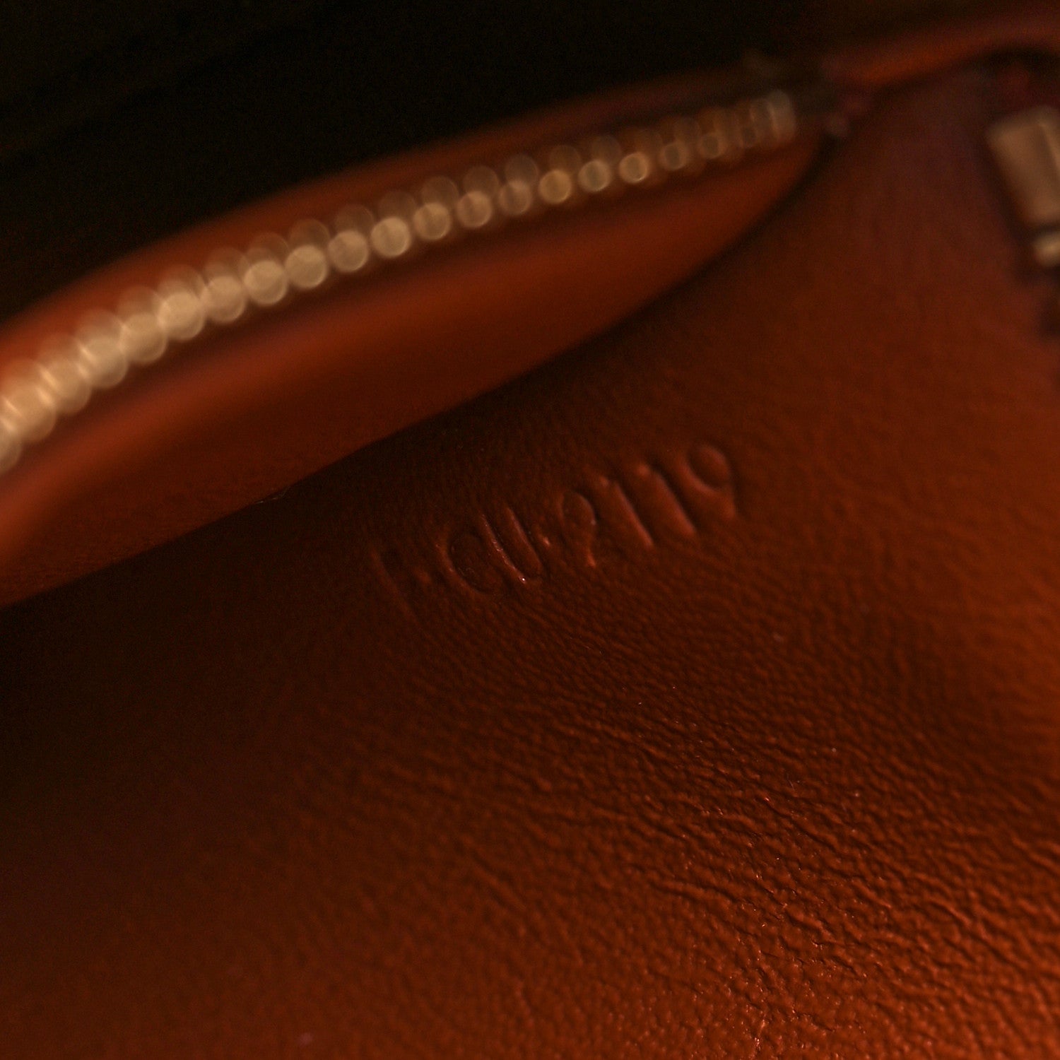 Celine Calfskin Crocodile Embossed Medium Tassel Bag Tan 7 of 9