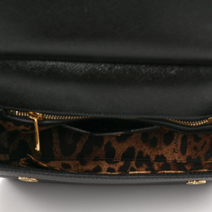 Dolce & Gabbana Dauphine Medium Miss Sicily Satchel Black 5 of 8