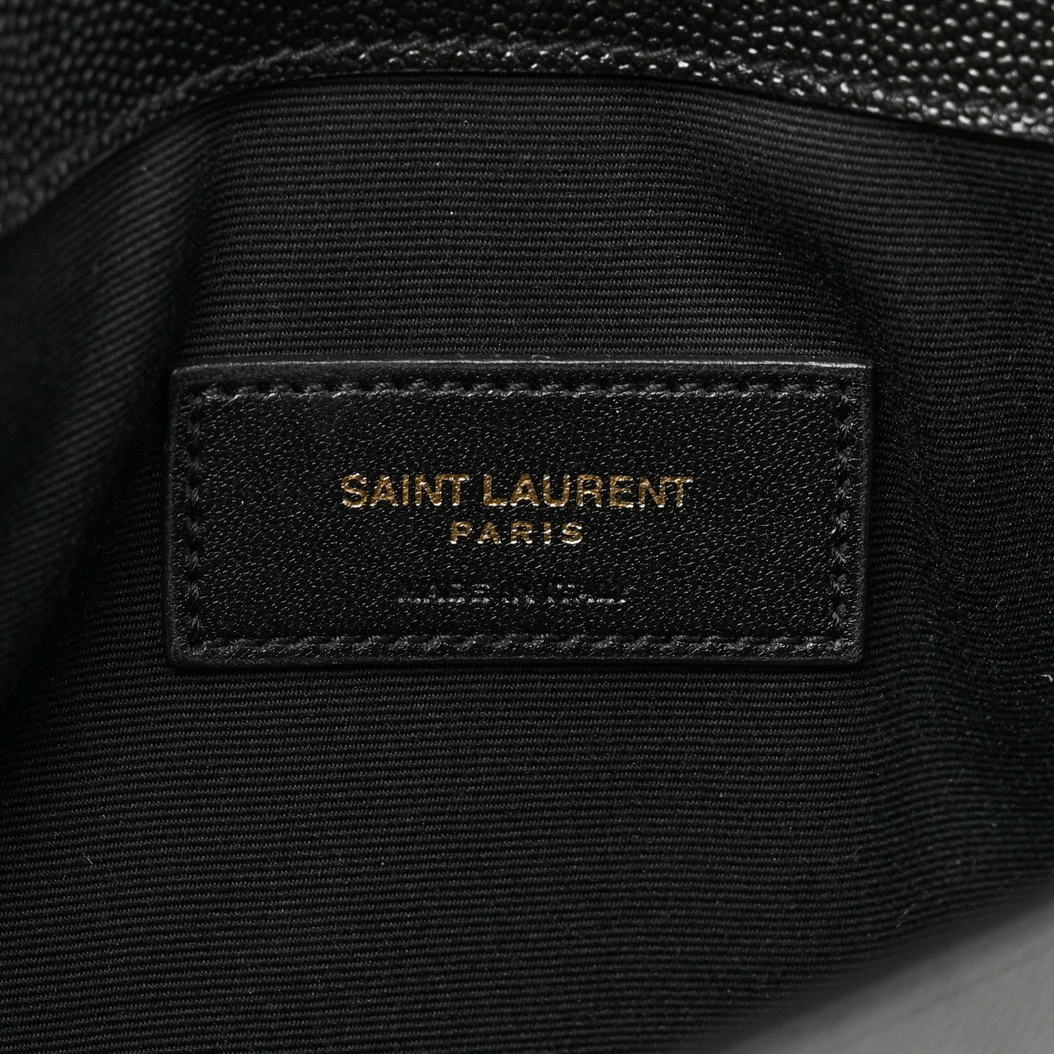 Saint Laurent Grain De Poudre Uptown Pouch Black 6 of 7