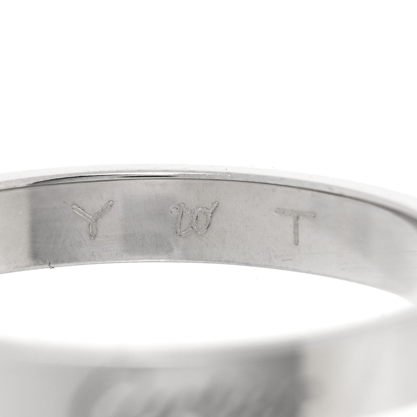 Platinum 3mm C De Cartier Wedding Band Ring 58 8.5
