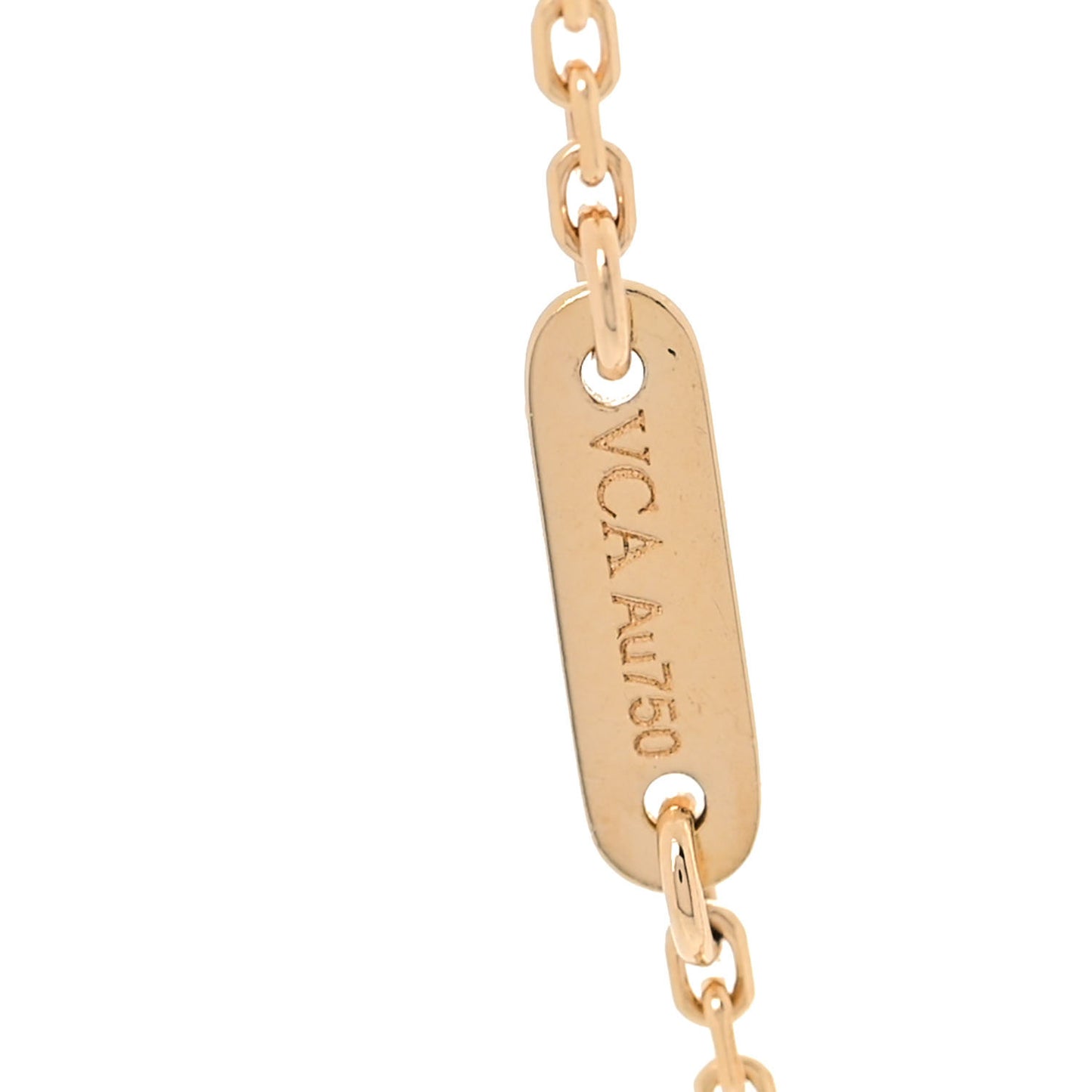 18K Yellow Gold Mother of Pearl Sweet Alhambra Bracelet