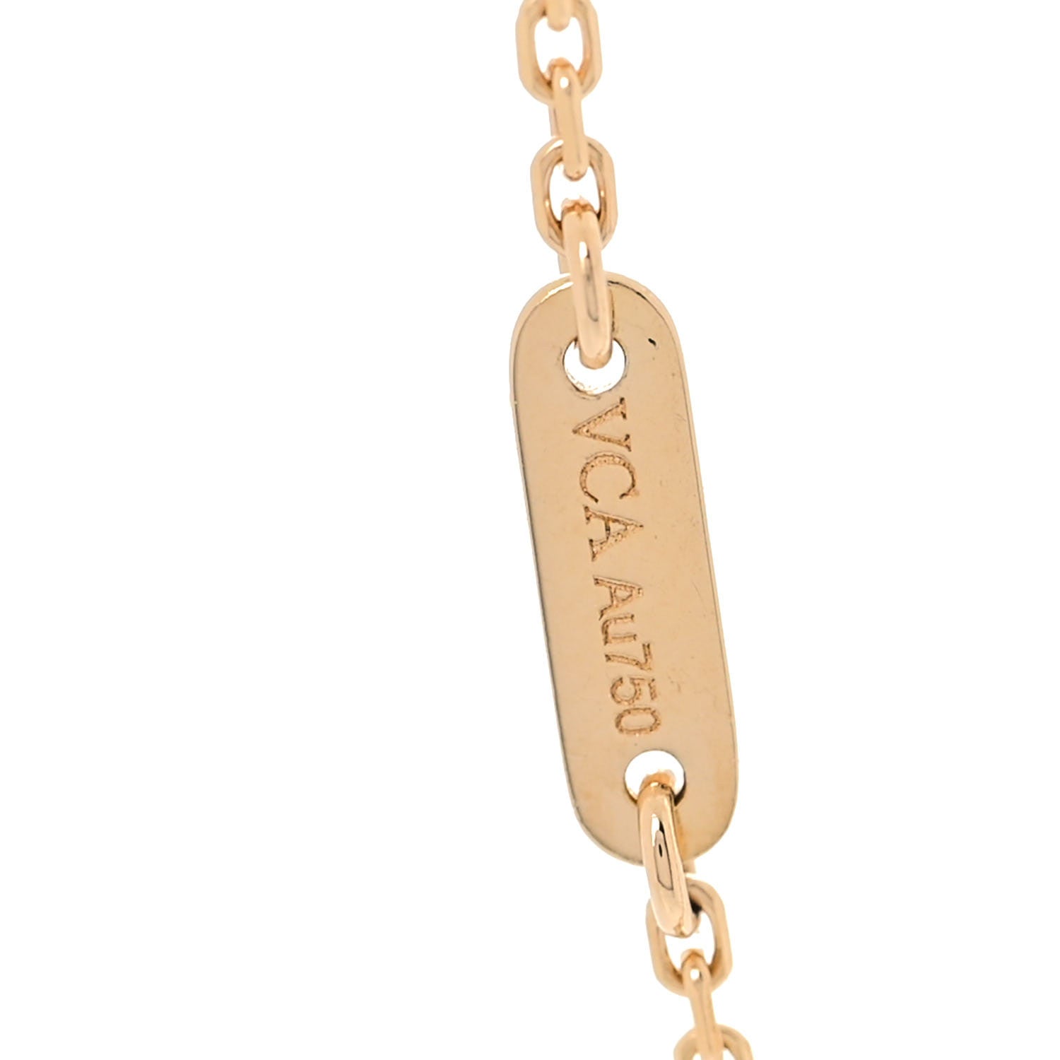Van Cleef & Arpels 18K Yellow Gold Mother of Pearl Sweet Alhambra Bracelet 4 of 7