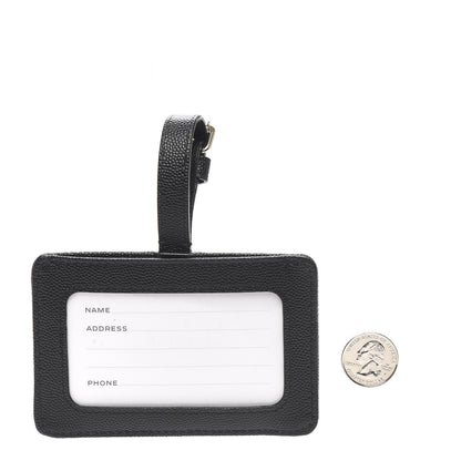 Chanel Caviar Quilted Luggage Tag Black 2 of 2