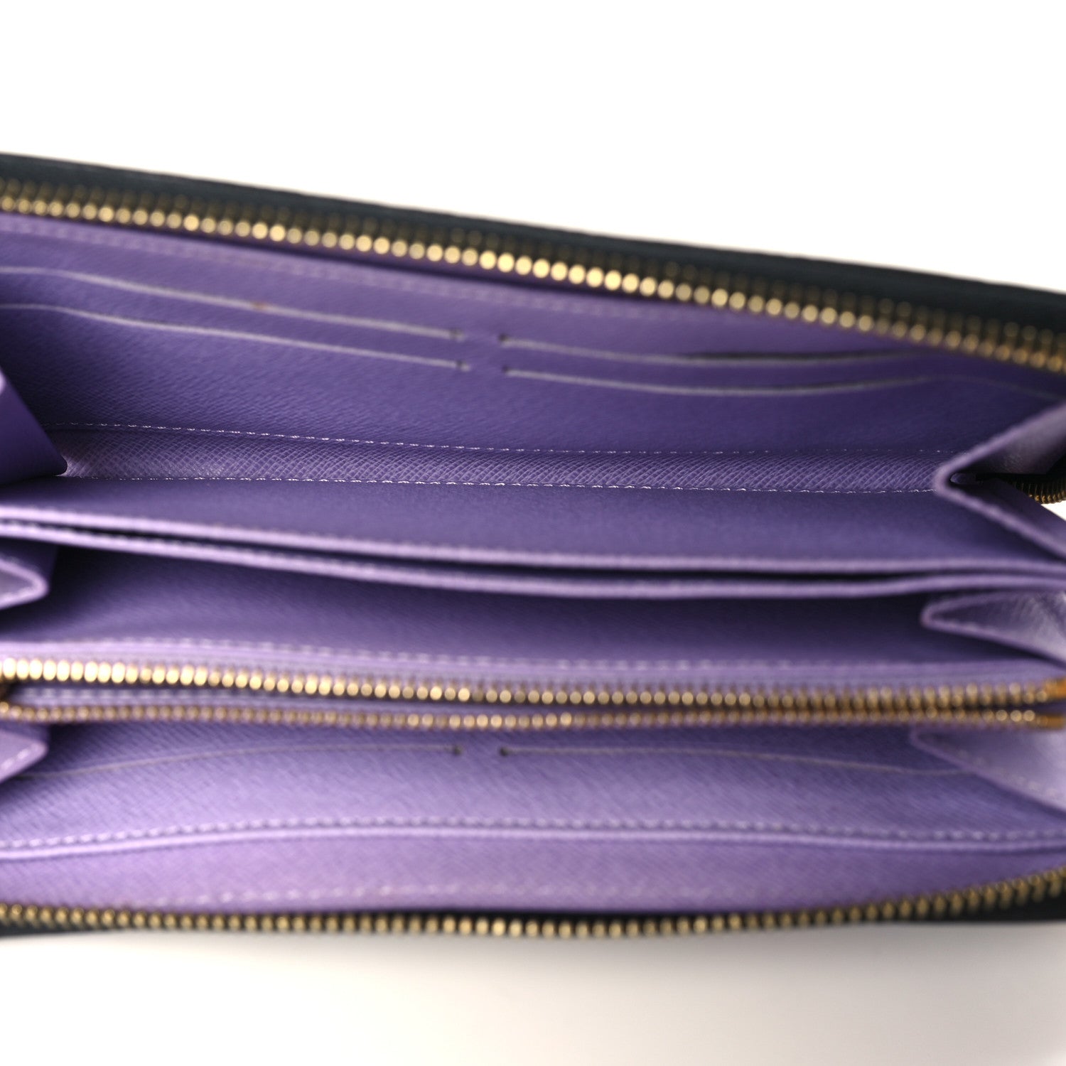 Louis Vuitton Monogram Multicolor Zippy Wallet Black Violet 5 of 6