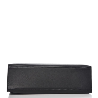 Hermes Swift Kelly Pochette Clutch Black 6 of 28
