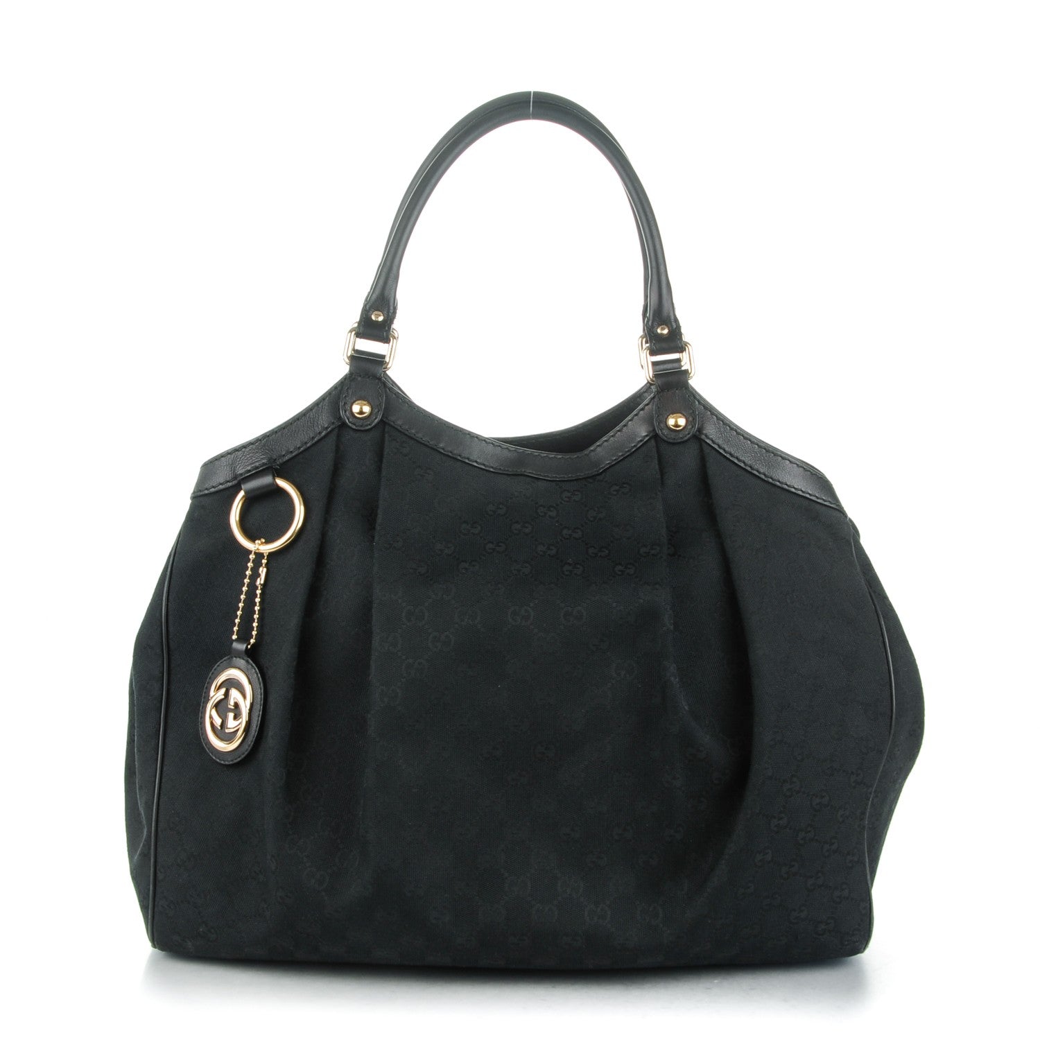 Gucci Monogram Large Sukey Tote Black 1 of 7