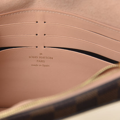 Louis Vuitton Damier Ebene Vavin Chain Wallet Creme 6 of 12