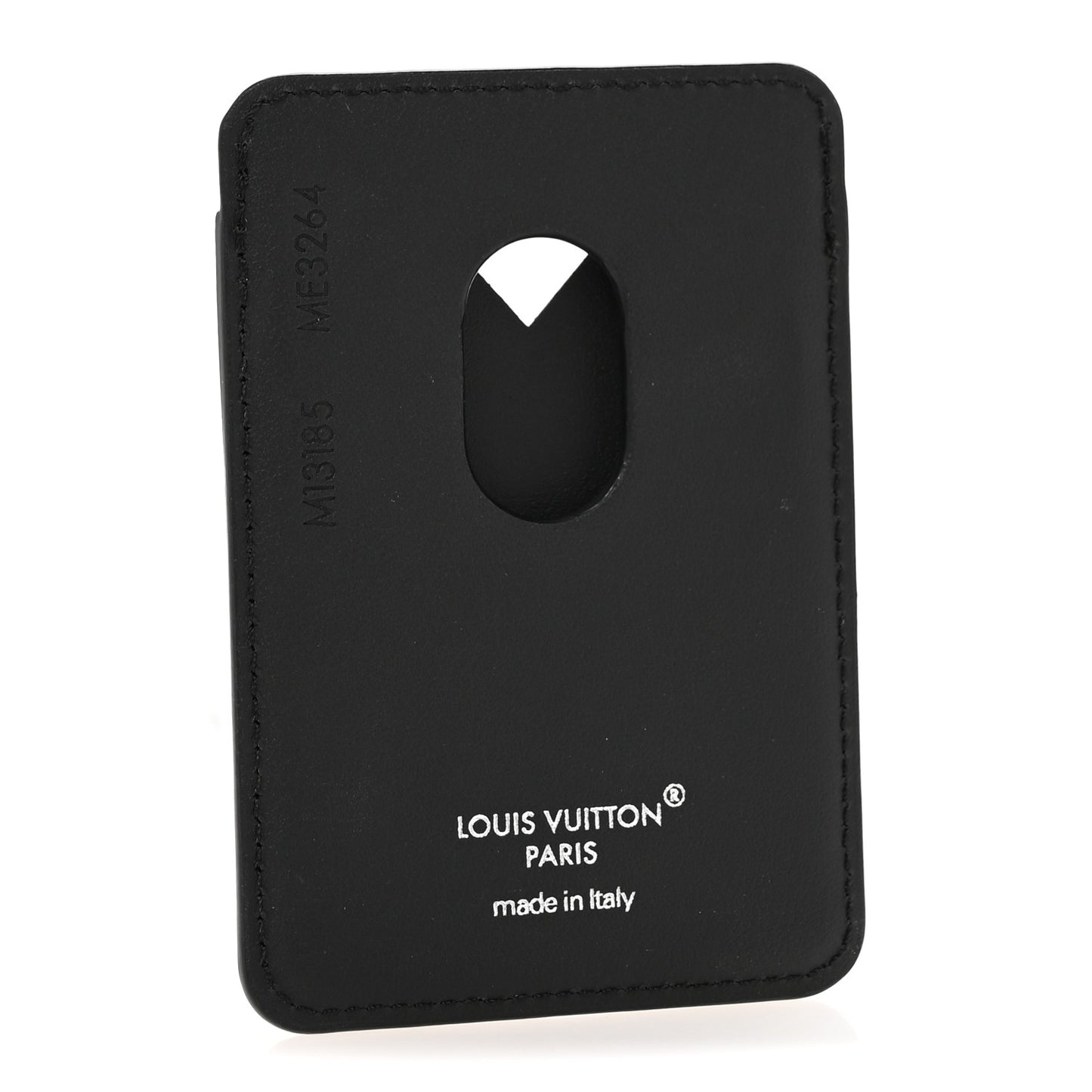 Monogram Macassar Magnetic Card Holder Black