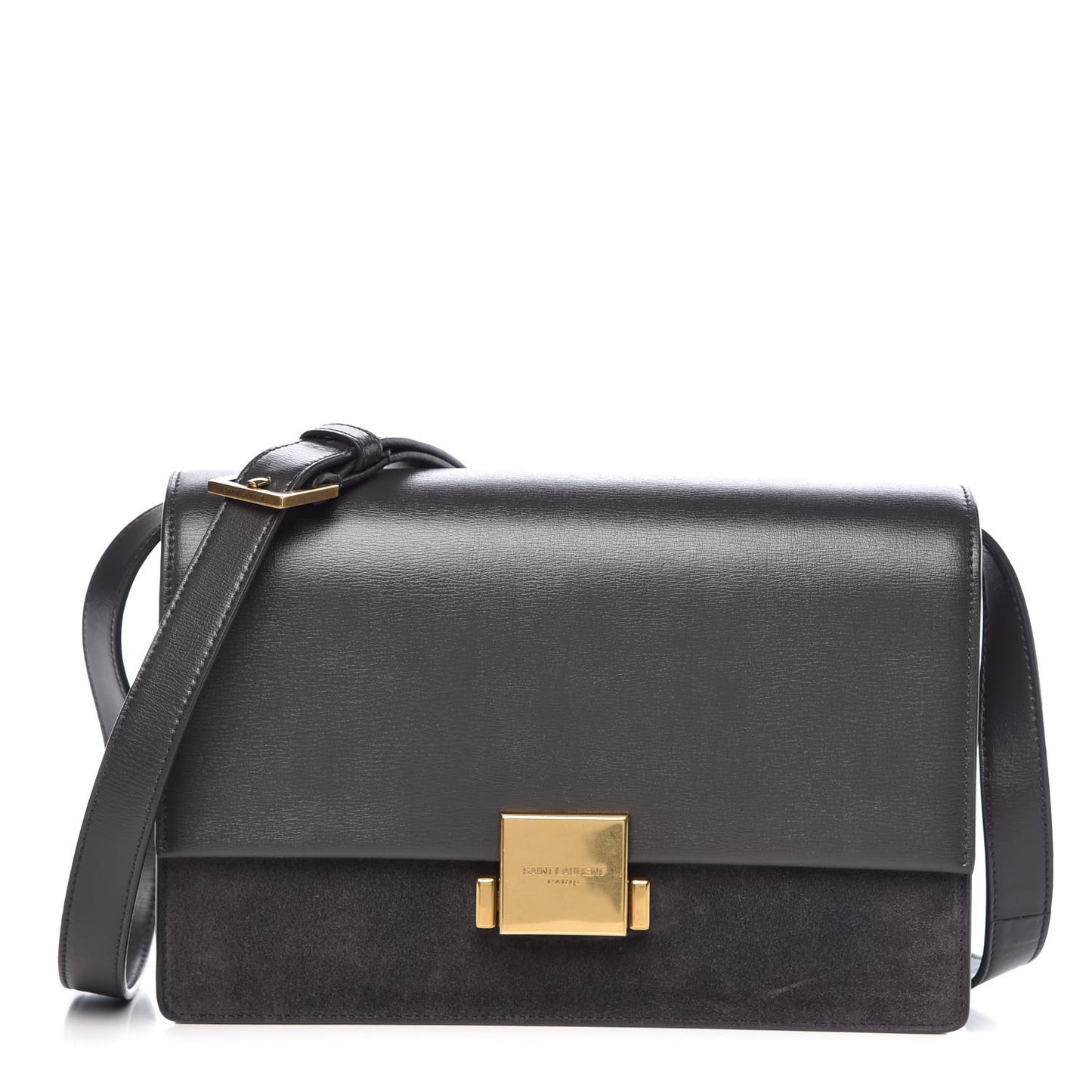 Smooth Calfskin Suede Medium Bellechasse Grey
