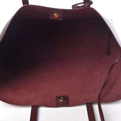 Saint Laurent Calfskin Large Shopping Tote Bordeaux 6 of 11