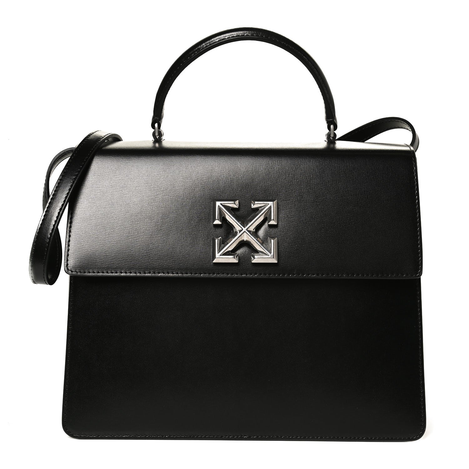 Off-White Calfskin Jitney 4.3 Bag Black 1 of 10