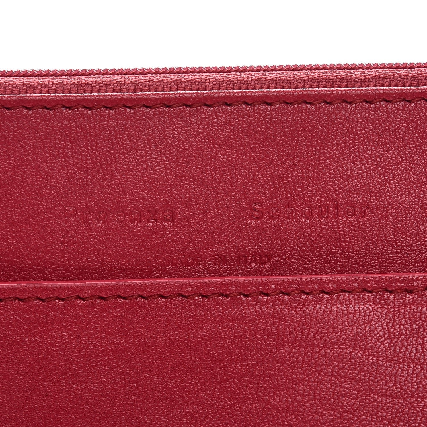 Proenza Schouler Lambskin PS1 Large Chain Wallet Red 7 of 8
