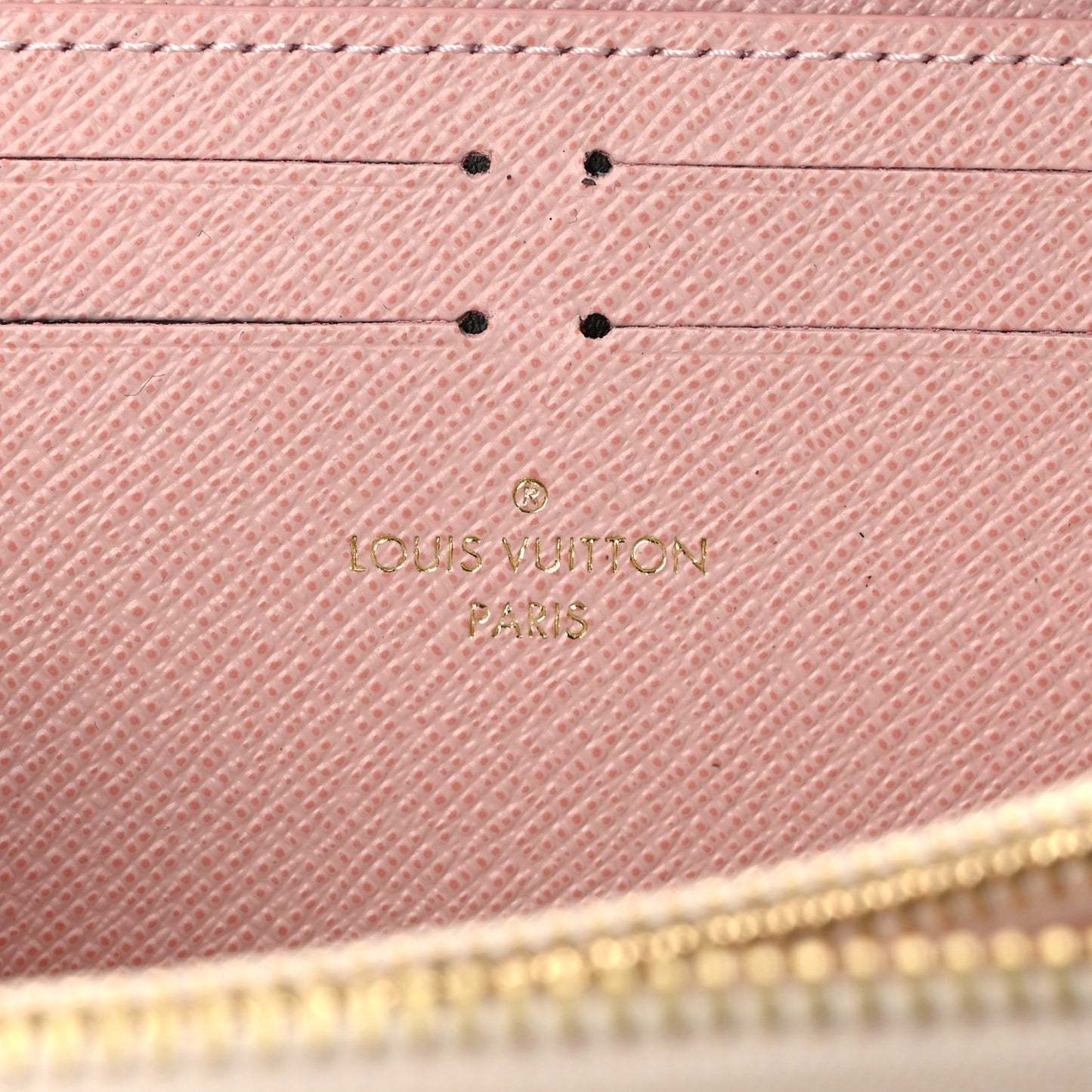 Damier Azur Clemence Wallet Rose Ballerine