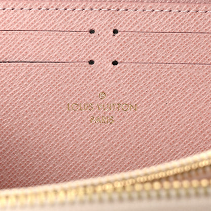 Louis Vuitton Damier Azur Clemence Wallet Rose Ballerine 6 of 7