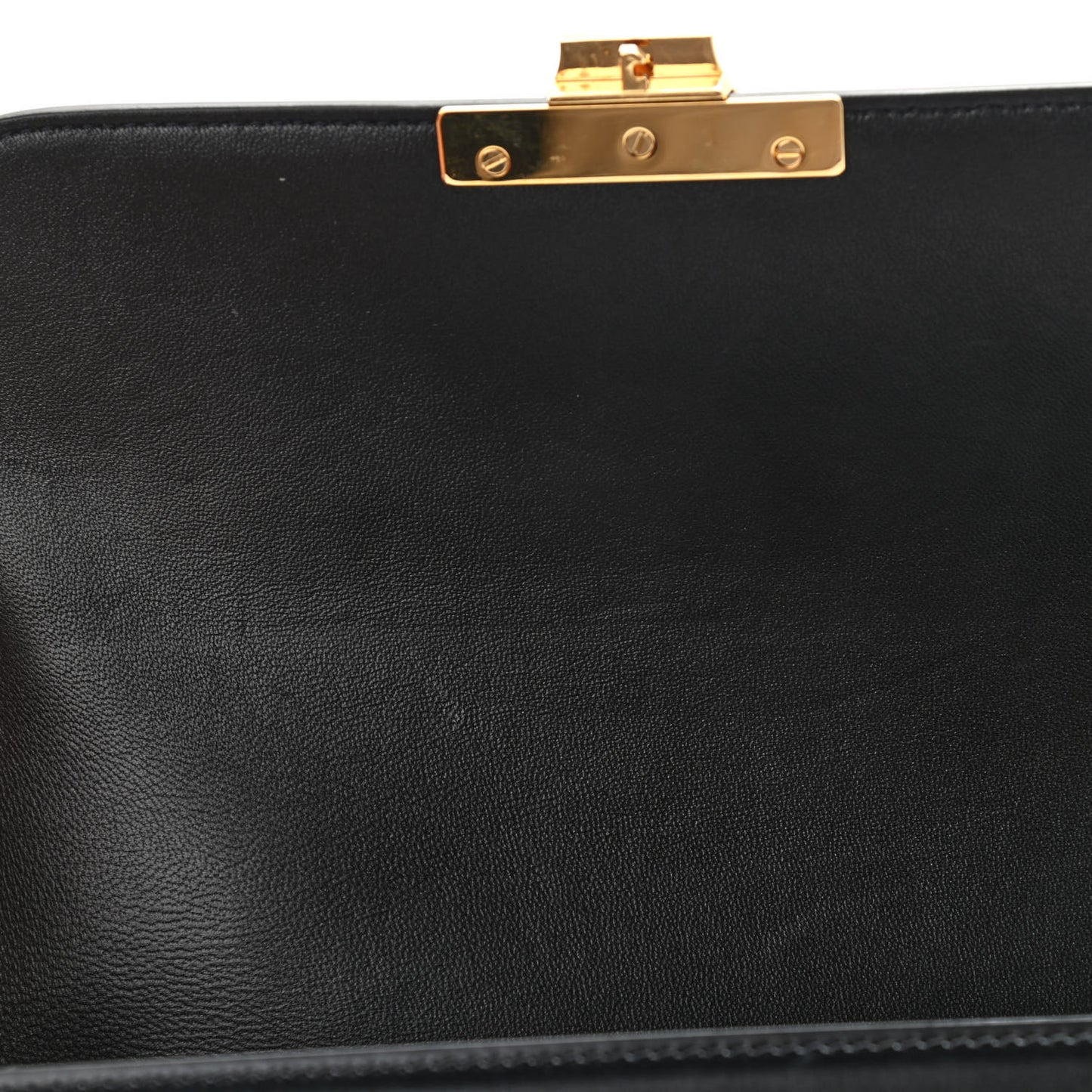 Shiny Calfskin Large Triomphe Black