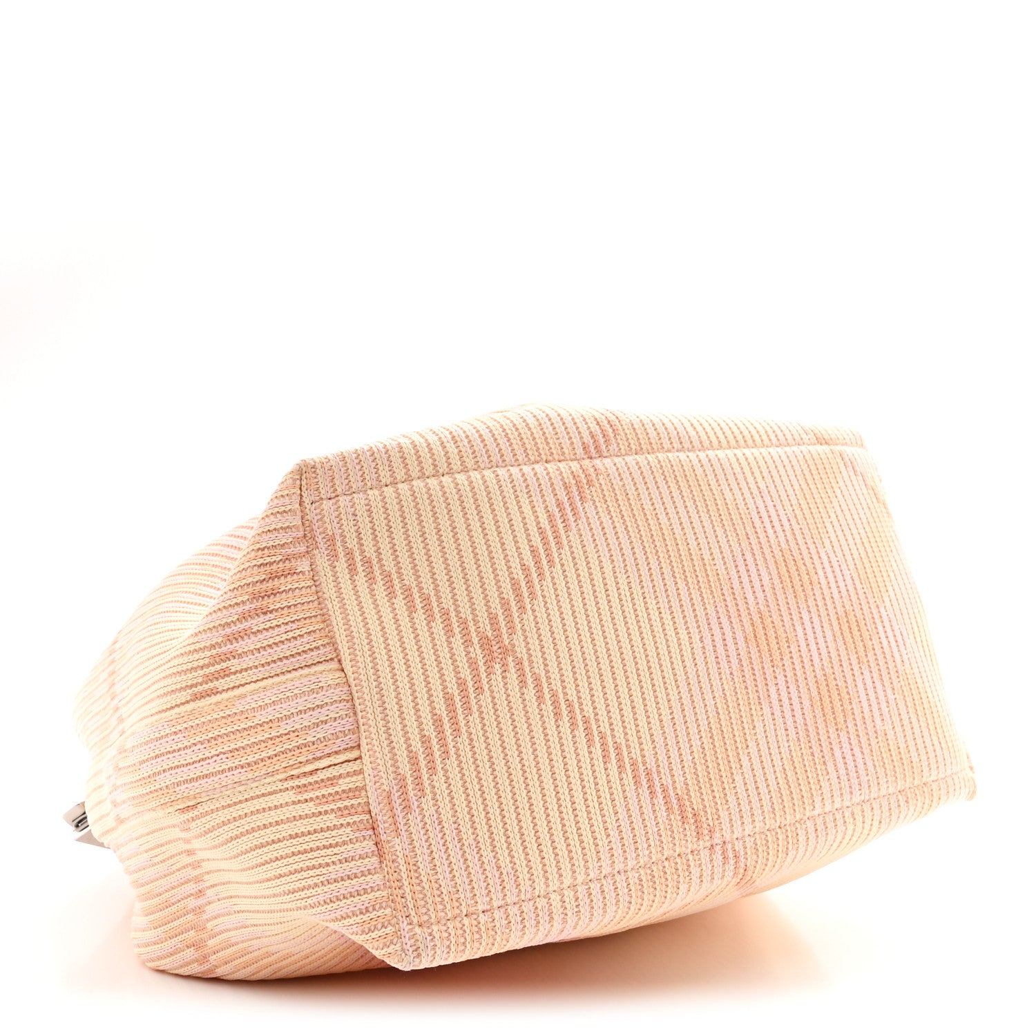 Burberry Canvas Knitted Check Medium Peg Duffle Bag Sherbert 4 of 11