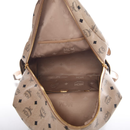 MCM Visetos Medium Studded Stark Backpack Beige 5 of 14
