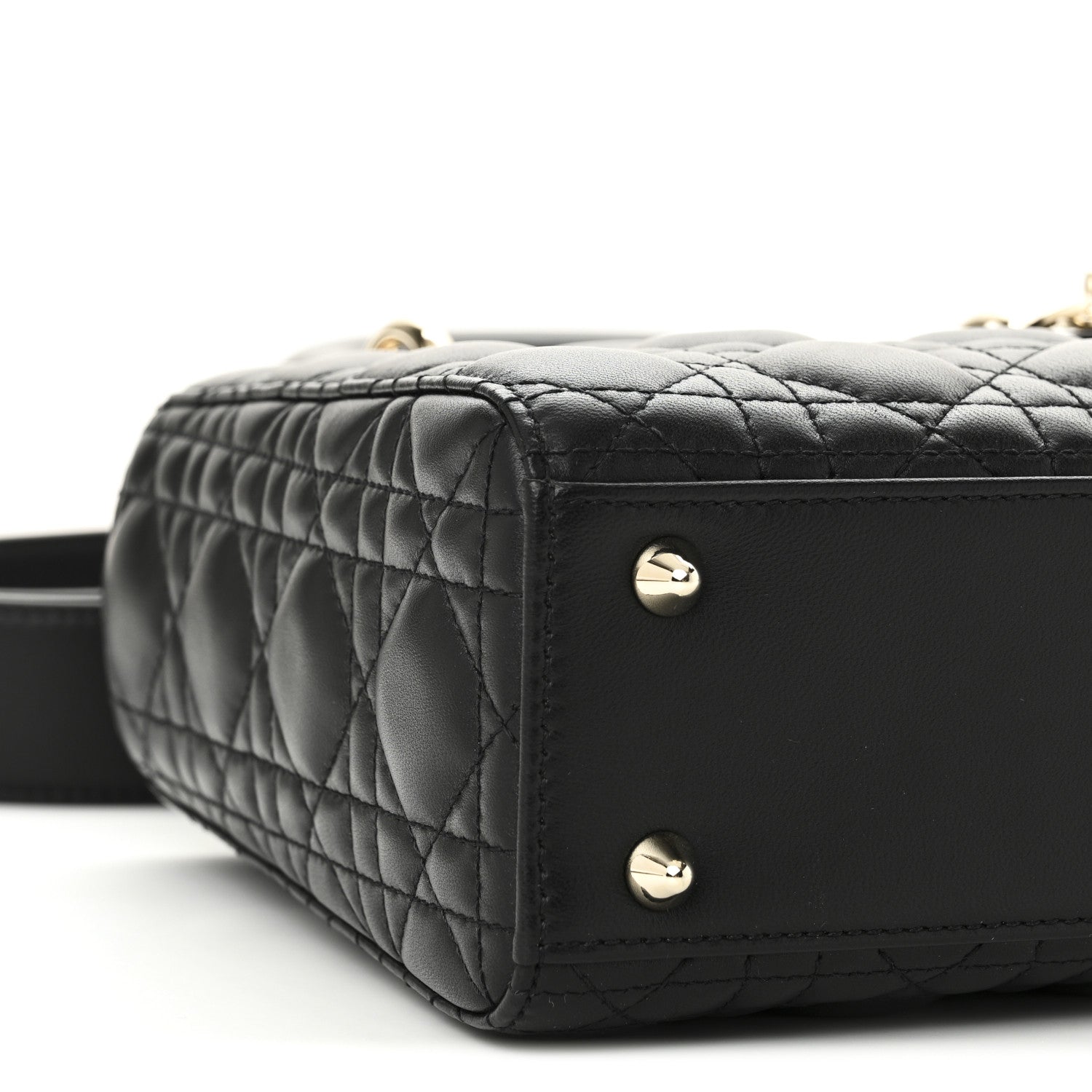 Christian Dior Lambskin Cannage Small My ABCDior Lady Dior Black 8 of 9