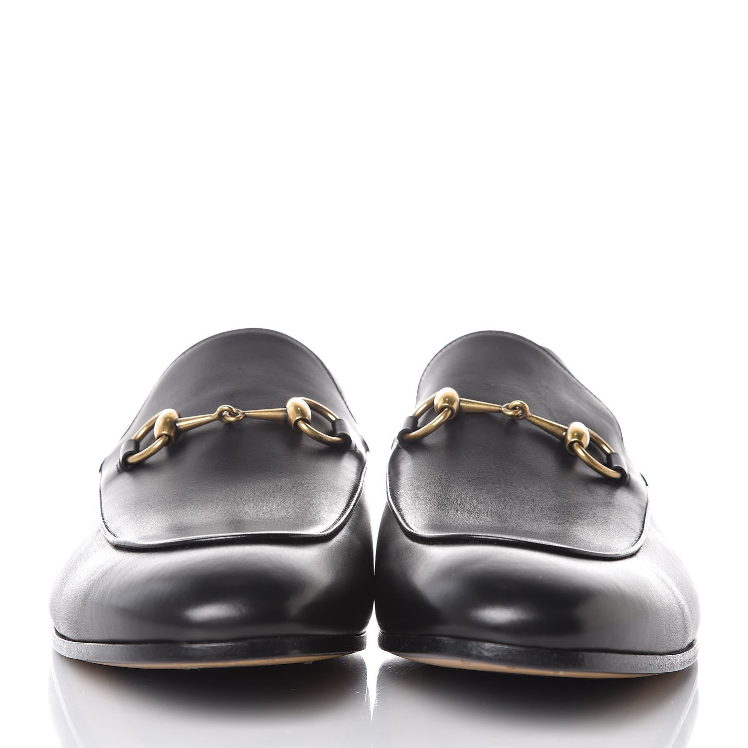 Gucci Calfskin Horsebit Mens Jordaan Loafers 11 Black 2 of 9